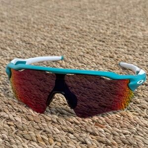 Oakley Radar EV OO 9208-C6 Matte Celeste / Prizm Road Mens Sunglasses 38mm
